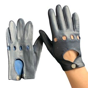 VIntage navy blue Driving Gloves